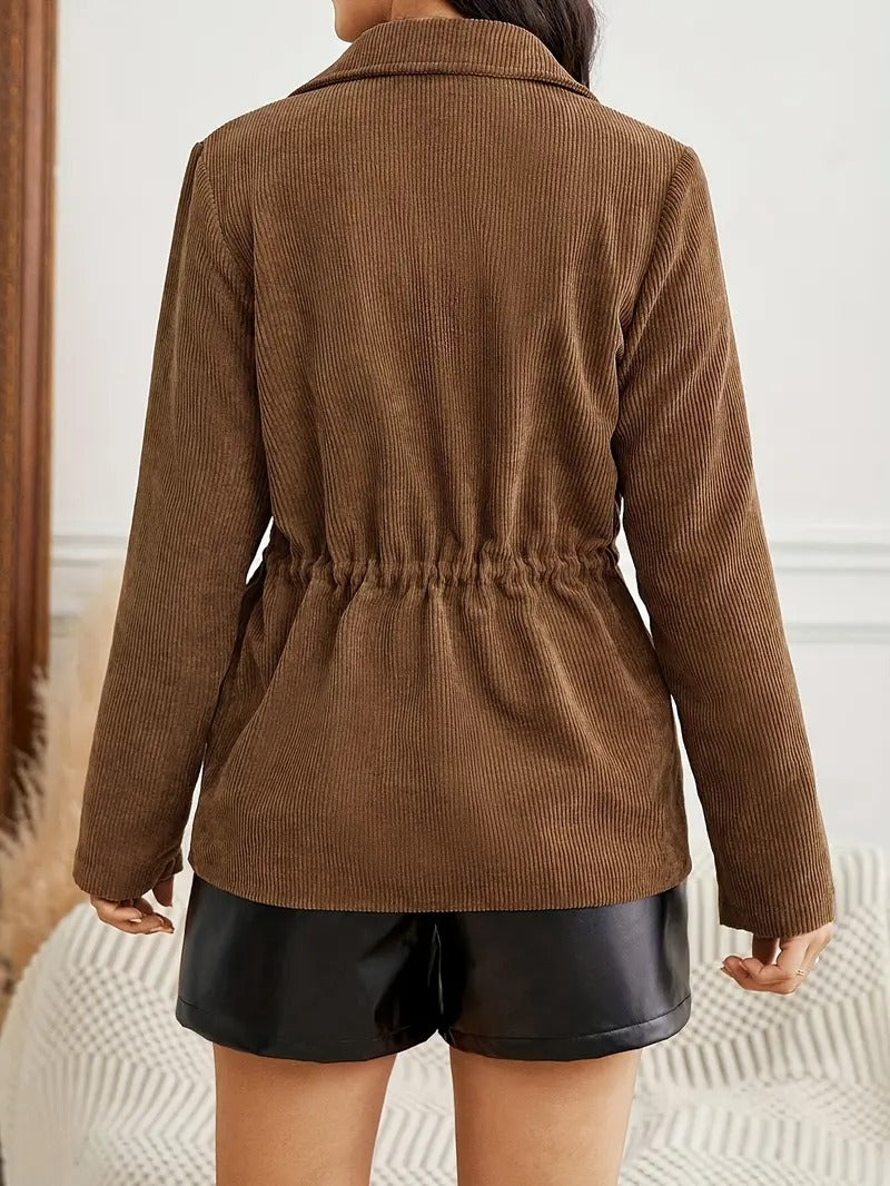 Women's Long Sleeve Button-Up Jacket