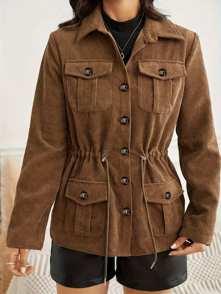 Women's Long Sleeve Button-Up Jacket